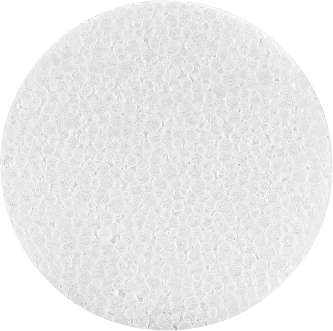 4 Inch 24-Pack Foam Circles for Crafts, Polystyrene Round Foam Disc for DIY - Image 4