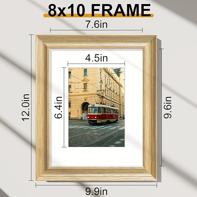 Vittanly 8x10 Picture Frames Set of 2, Ornate Vintage Photo Frame - Image 2