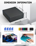 ZLCA Card Storage Box for MTG PTCG, Commander Deck Box Holds 3200+ Cards - Image 3