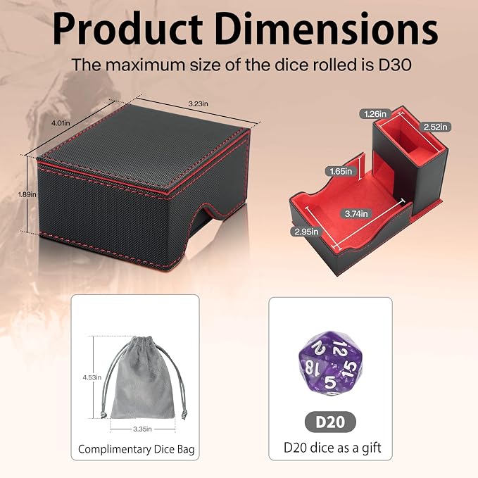 Dice Tower and Tray, Foldable Portable Dice Rolling Tower, Dice Roller Accessory - Image 5