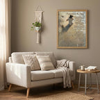 REWBKFIM Footprints In The Sand Christian Canvas Wall Art Inspirational Jesus - Image 7