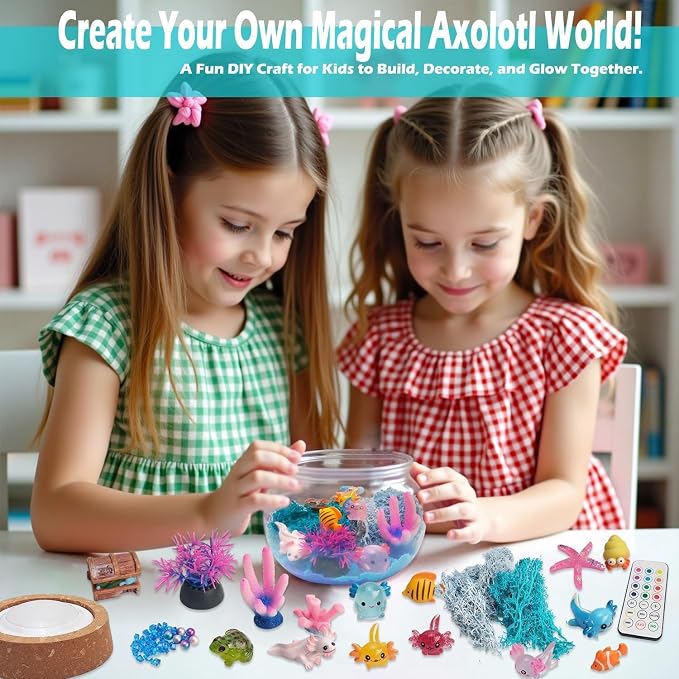 Axolotl Gifts for Girls & Boys – DIY Glow Jar Toy - Image 5
