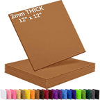 2mm Stiff Felt Sheets 12" X 12" | Thick Polyester Felt Material, DIY Craft by Luceinvita