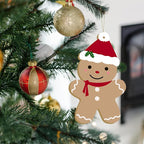 Large Size 7" Gingerbread Man Crafts Wooden Slices Unfinished Blank Wooden - Image 4