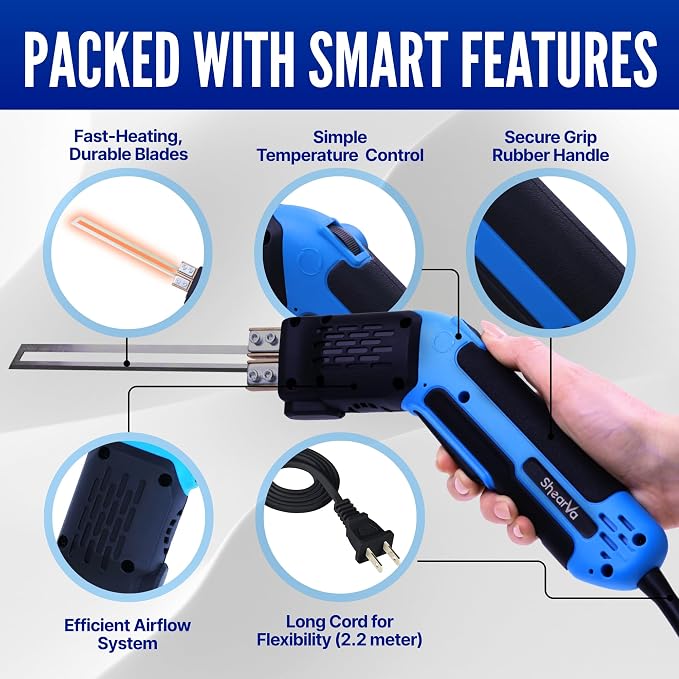 300W Electric Hot Knife Foam Cutter – Heavy-Duty Air-Cooled Styrofoam Cutting - Image 4