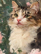 5DDIYART Cat Paint by Numbers for Adults Beginner, by Number Kits on Canvas by Unknown