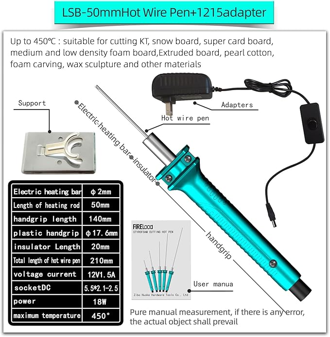Electric Hot Wire Cutter 5CM length Hot melt Pen, Hot Electric Cutter Kit - Image 2
