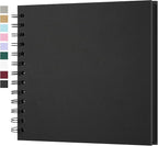 Yopih 7x7 Inch DIY Scrapbook Photo Album, Hardcover Kraft Paper Acid-Free by Yopih