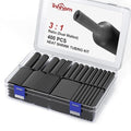 innhom 400pcs Heat Shrink Tubing Black Heat Shrink Tube Wire Shrink Wrap 3:1 by innhom