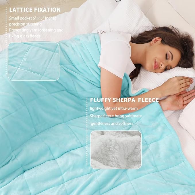 Alomidds Weighted Blanket for Adults, 12lb Twin Size Weighted Blankets - Image 2