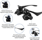 Watch Repair Magnifier Loupe Jeweler Magnifying Glasses Tool Set - Image 3