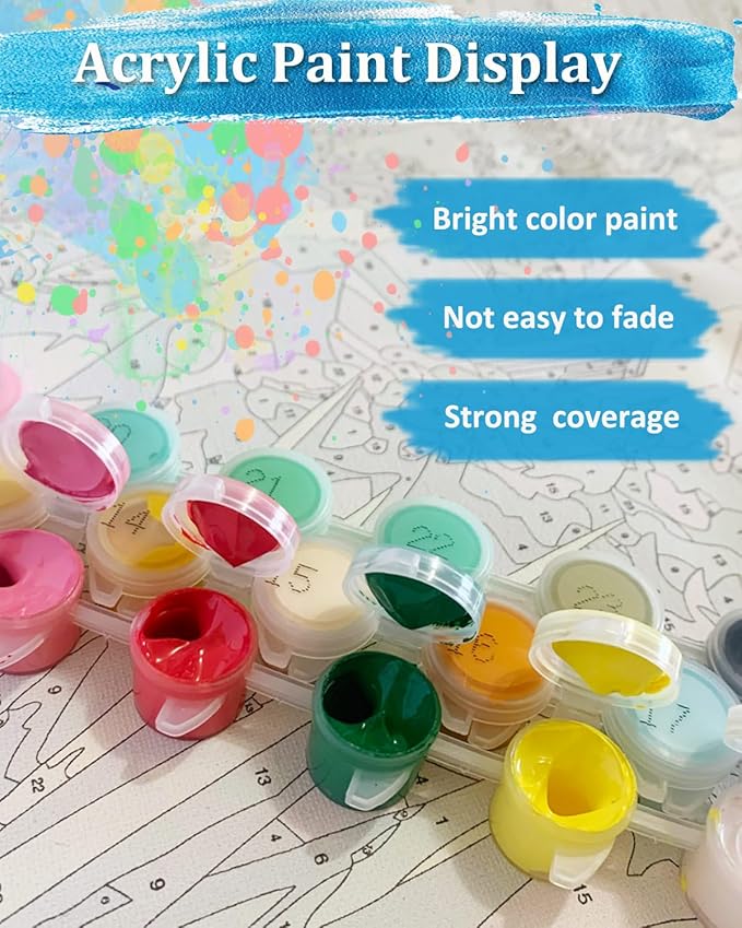 TOCARE Butterfly Paint by Numbers Kit - Image 4