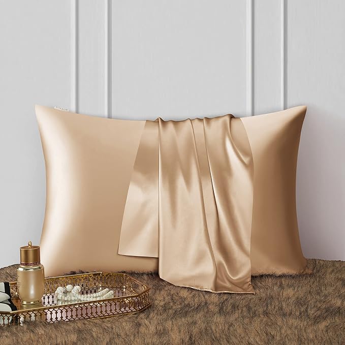DISANGNI Silk Indulgence Set: Premium 22 Momme Mulberry Silk Pillowcase & Eye - Image 2