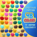 Air Dry Clay, 48 Colors Modeling Magic Clay - Image 2