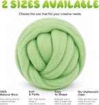 3.53oz Wool Roving: Needle Felting Wool White Roving Wool Felting Supplies Pure - Image 8