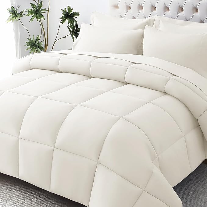 JOLLYVOGUE Twin XL Comforter Set, Ultra-Soft Bed in a Bag Twin XL Size 5 Pieces by JOLLYVOGUE