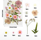 Woohome 44 PCS Pressed Flowers Natural Dried Flowers Pink Resin Flowers Real - Image 6