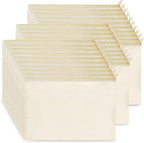 Koolmox Bulk Cosmetic Bags, Canvas Pencil Pouches, Bulk Plain Beige Canvas Bag by Koolmox