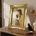 Cuspin 8x10 Vintage Gold Picture Frame, Ornate Antique Resin Photo Frame | 8 by - Image 3