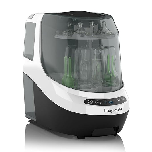 Baby Brezza Bottle Washer Pro - Baby Bottle Washer, Sterilizer + Dryer - All in One Machine Cleans Bottles, Pump Parts, & Sippy Cups - Replaces Hand Washing, Bottle Brushes and Drying Racks