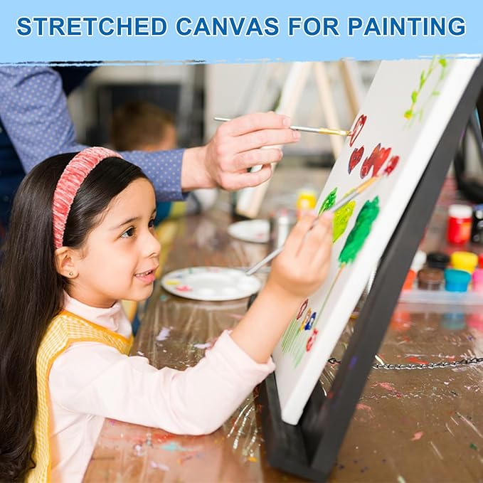 ESRICH Stretched Canvas for Painting, 2 Pack 9x12 Inch Canvas Value Pack - Image 6