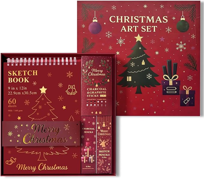 Fuxi Art Supplies for Teens 14-16 Girls, Professional Sketch Book and Pencils - Image 9