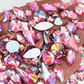 1000pcs AB Gems Rhinestones Non Hotfix Flatback Acrylic Gemstone Jewels by UYTRDVG
