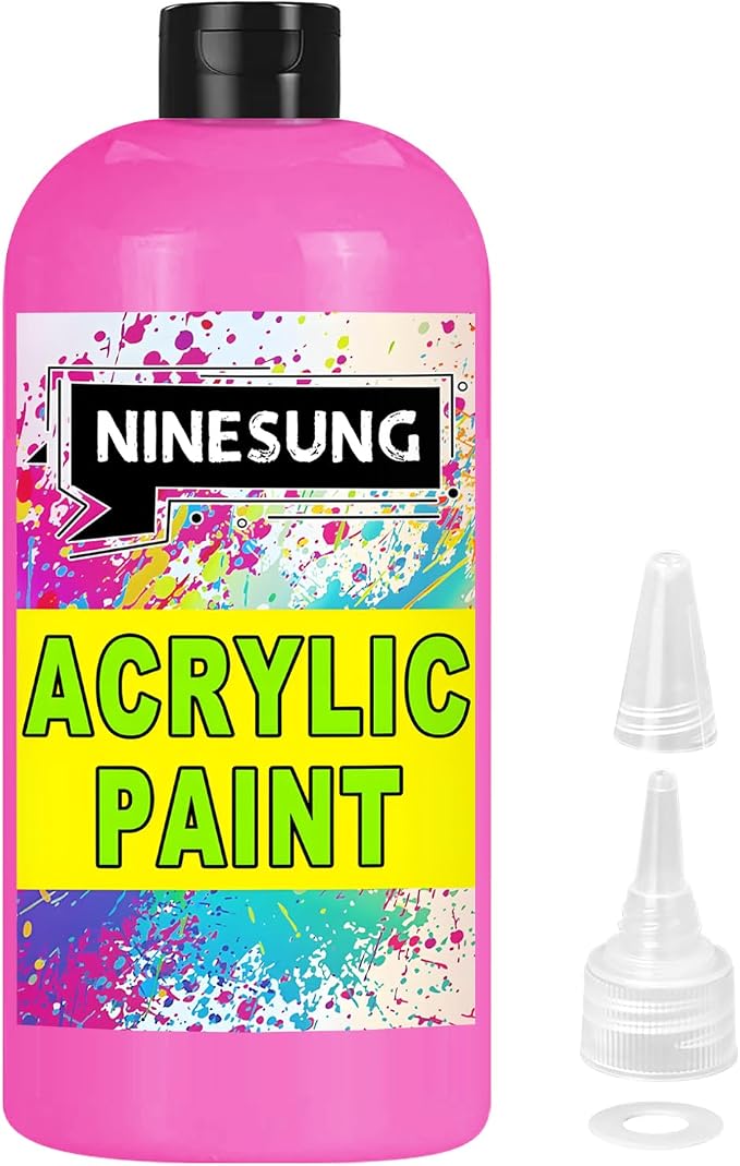 Hot Pink Acrylic Paint by NINESUNG