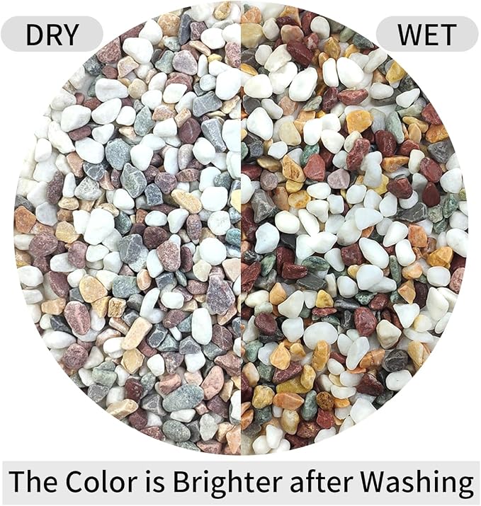 FANTIAN 10 lbs Colorful Pebbles Pea Gravel - Image 4