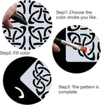 GORGECRAFT 12"X12"Celtic Stencil Triquetra Knot Templates Viking Symbol Wicca - Image 4