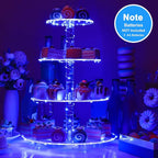 YestBuy 4 Tier Round Cupcake Stand – Premium Cupcake Holder – Acrylic Cupcake - Image 7