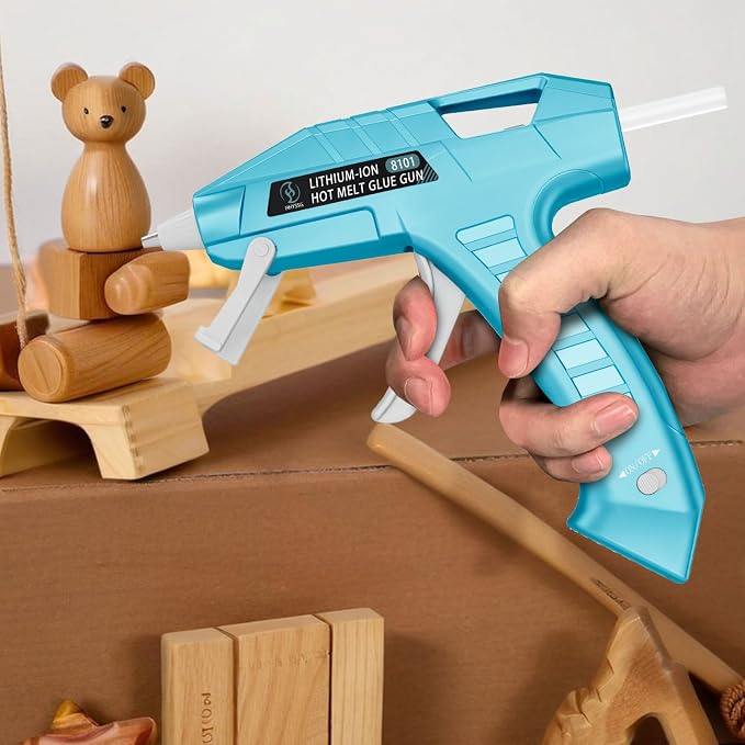 Cordless Hot Glue Gun 20W, Quick Heat Glue Gun & 30-Stick Glue Stick Set - Image 7