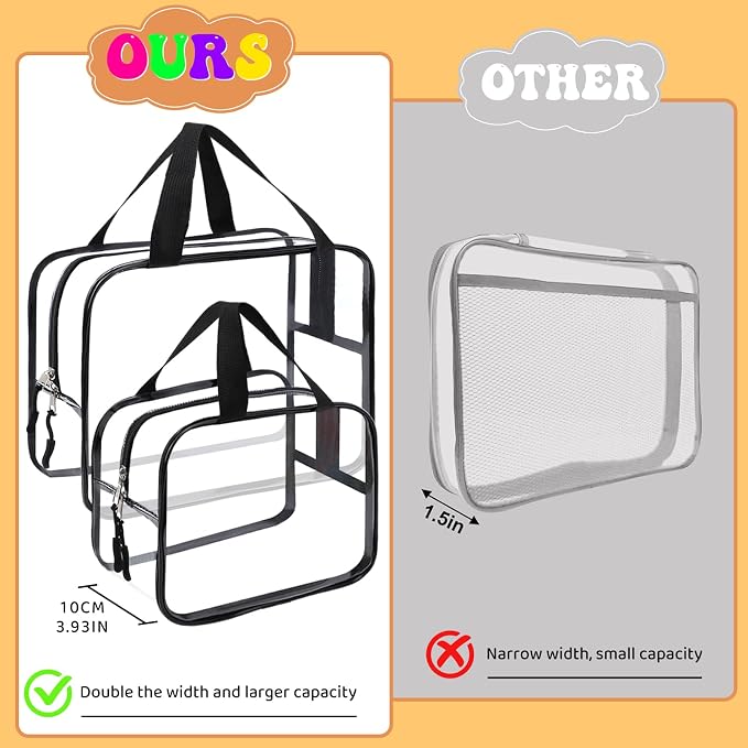 8 Packs XL Toy Storage Bags, Reusable Clear PVC Board Game Storage, Toy Storage - Image 6