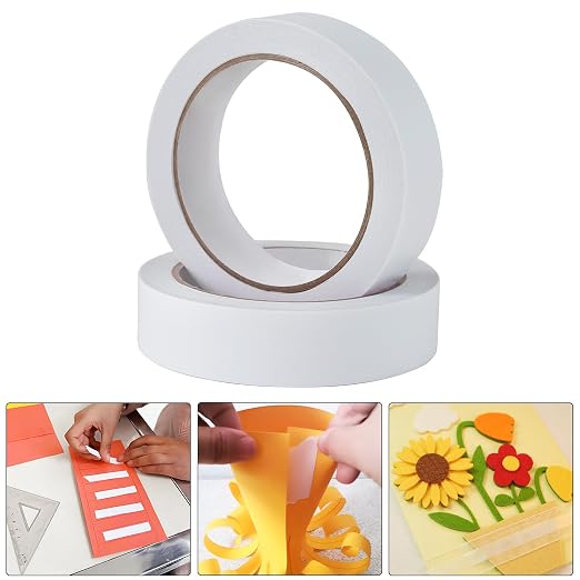 1" 2 Rolls Double Sided Adhesive Sticky Tape - Image 5