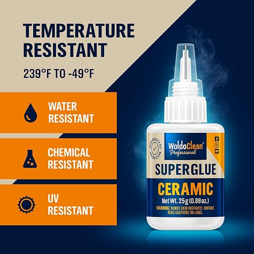 WoldoClean Super Glue for Ceramics and Porcelain 25g - Image 4
