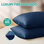 4-Pack Bamboo Viscose Zippered Pillow Cases Standard Size, 400 Thread Count - Image 4