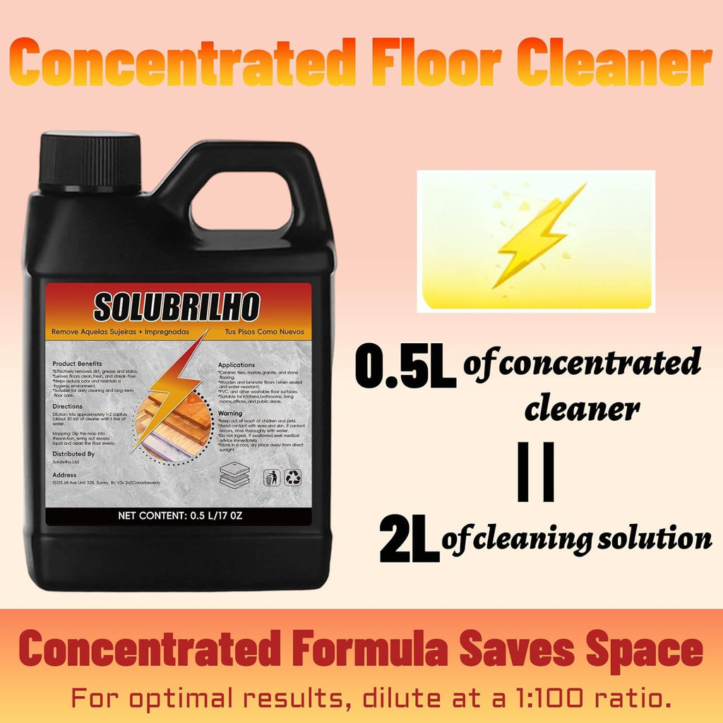Tile Cleaner, Original Floor Cleaner, Heavy Limpa Pisos, Deep Cleaning Multipurpose Powerful Stain Removing Liquid for Floors, Bathroom Shower, Kitchen (1, 1 PCS)