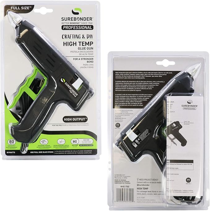 HE-750W Professional Series 80 Watt Full Size High Temperature Hot Glue Gun - Image 4