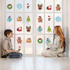 Renbuzhu 36PCS Christmas Crafts Bulk: Xmas Paper Suncatchers DIY Kit - Image 2