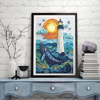 ZQEATRY Moon Lighthouse Special Shape Diamond Art Kits - Image 2