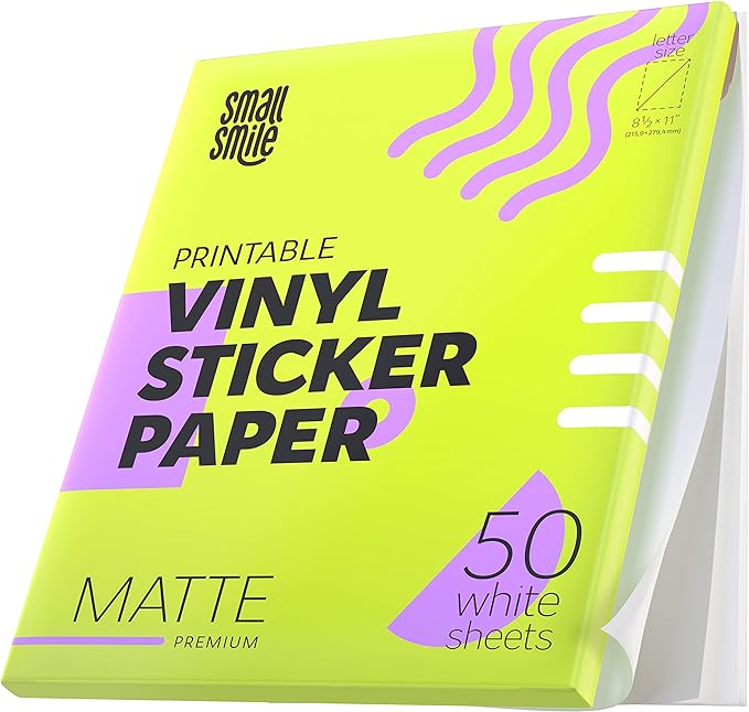 Premium Printable Vinyl Sticker Paper by SMALLSMILE