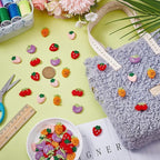 FINGERINSPIRE 50PCS Crochet Appliques 5 Style Fruit Sew On Patch Strawberry - Image 4