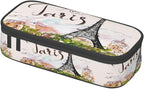 Paris Romantic Eiffel Tower Pencil Case Organizer Big Capacity Pencil Pouch - Image 2