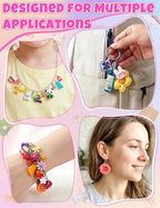 RQAYE DIY Cute charms for bracelets Resin Charms for DIY Keychain & Jewelry - Image 4