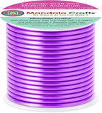 Mandala Crafts 13 Gauge Lavender Anodized Aluminum Craft Wire, 60 FT | Colored - Image 2