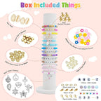 LZOUOWO 5300 Clay Beads Bracelet Making Aesthetic Kit, Polymer Heishi Preppy - Image 3