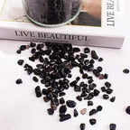 0.88 Lb Black Obsidian Natural Tumbled Healing Crystal Chips Bulk, Aquarium - Image 5