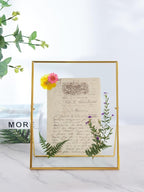 REDHUGO Glass Pressed Flower Frame Handmade, Floating Picture Frames - Image 3