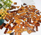 200g Transparent Mosaic Glass Tiles, Large Cathedral Stained Glass Tiles - Image 6
