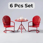 6 PCS Miniature Bistro Table & Chairs Set - Image 4